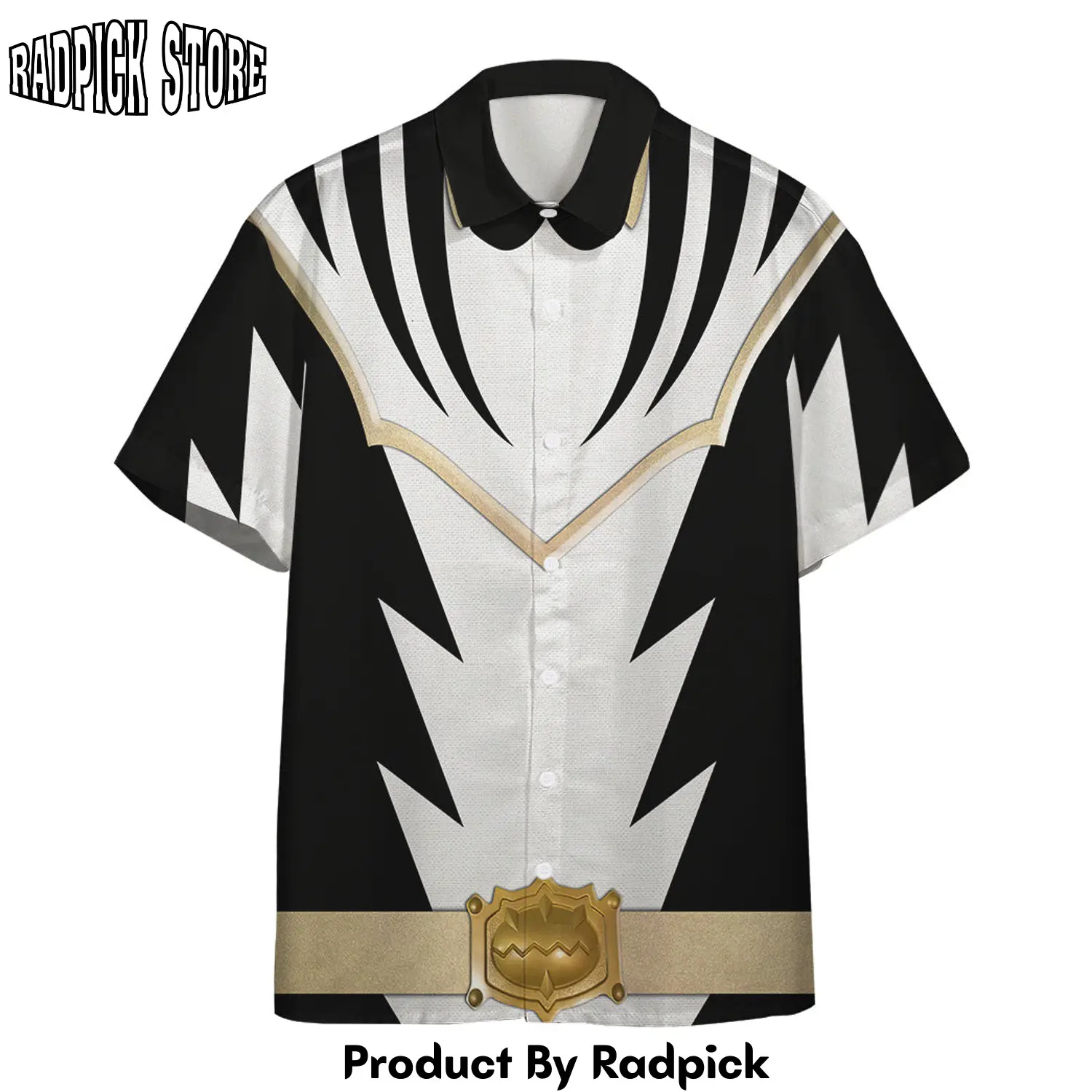 Radpick 3d power ranger white dino thunder hawaii shirt aao rp292403